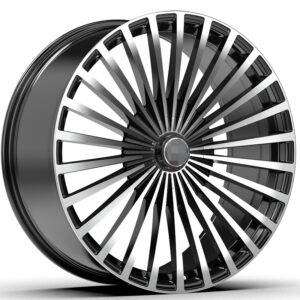 24x10.0 Inch Alloy Wheels 5 Holes Car Rim PCD 5x130, BD-A4092-03B-GX48