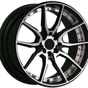 16x8.0 Inch Alloy Wheels 10 Holes Car Rim PCD 10x100/114.3, BD-A4519-016-GN1