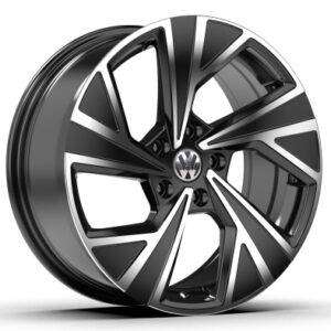 17x7.5 Inch Alloy Wheels 5 Holes Car Rim PCD 5x112, BD-F7651-01B-OH97