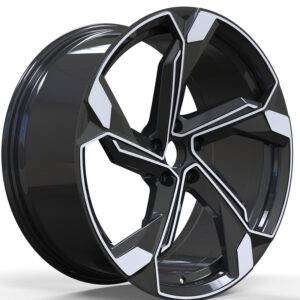 22x9.5 Inch Alloy Wheels 5 Holes Car Rim PCD 5x112, BD-FB763-01B-VF73