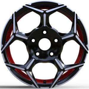 15x6.5 Inch Alloy Wheels 5 Holes Car Rim PCD 5x112, HBH-5014156539711 -DJ66