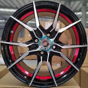 15x7.0 Inch Alloy Wheels 4 Holes Car Rim PCD 4x100, HBH-9010157010710-GK4