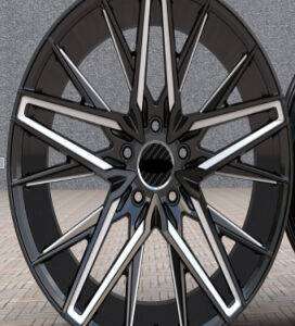 22x10.5 Inch Alloy Wheels 5 Holes Car Rim PCD 5x115, HF-H2252210532-MP17