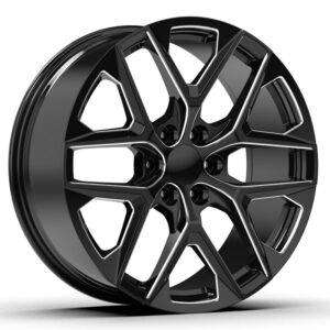 22x9.0 Inch Alloy Wheels 6 Holes Car Rim PCD 6x139.7, HF-H691229005-PM17
