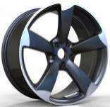 18x8 Inch Alloy Wheels 5 Holes Car Rim PCD 5x112, HMQ-4096B-WR53