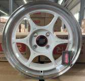 15x7 Inch Alloy Wheels 4 Holes Car Rim PCD 4x100, HMQ-7004-UO75