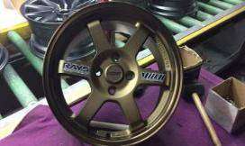 15x7 Inch Alloy Wheels 4 Holes Car Rim PCD 4x100, HMQ-9005-TF15