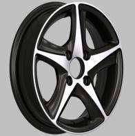 13x5.5 Inch Alloy Wheels 5 Holes Car Rim PCD 5x114.3, LL-005135542M-KR38