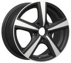 14x6.0 Inch Alloy Wheels 4 Holes Car Rim PCD 4x100, LL-019146071M-BI59