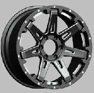 20x9.0 Inch Alloy Wheels 6 Holes Car Rim PCD 6x139.7, LL-1138209022S-BK23