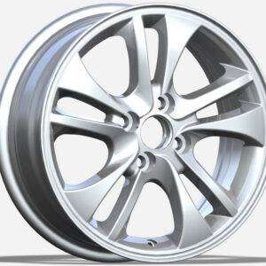 15x6.0 Inch Alloy Wheels 4 Holes Car Rim PCD 4x100, LL-1282156002S-BW41