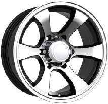 16x8.0 Inch Alloy Wheels 6 Holes Car Rim PCD 6x139.7, LL-1319168007M-RD50