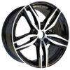 15x6.0 Inch Alloy Wheels 5 Holes Car Rim PCD 5x100, LL-1672156014M-CF76