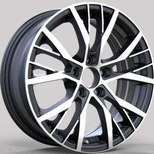 15x6.0 Inch Alloy Wheels 5 Holes Car Rim PCD 5x100, LL-1903156019M-HY18