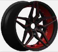 17x7.5 Inch Alloy Wheels 5 Holes Car Rim PCD 5x100, LL-2100177528K-JE8