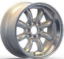 13x7.0 Inch Alloy Wheels 8 Holes Car Rim PCD 8x100/114.3, LL-2102137005U-UX7