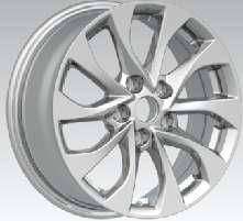 16x6.5 Inch Alloy Wheels 5 Holes Car Rim PCD 5x114.3, LL-2127166502S-DR73