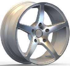 17x8.0 Inch Alloy Wheels 5 Holes Car Rim PCD 5x114.3, LL-2232178023M-LB76