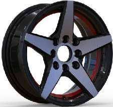 13x5.5 Inch Alloy Wheels 4 Holes Car Rim PCD 4x100, LL-2244135522MX-SM35