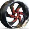 22x9.5 Inch Alloy Wheels 5 Holes Car Rim PCD 5x115, LL-2249229505L1-KB11