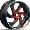22x9.5 Inch Alloy Wheels 6 Holes Car Rim PCD 6x139.7, LL-2250229504M4-CD40
