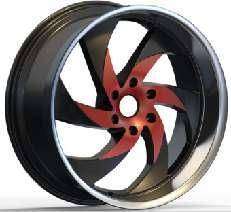 22x9.5 Inch Alloy Wheels 6 Holes Car Rim PCD 6x139.7, LL-2250229504M4-CD40