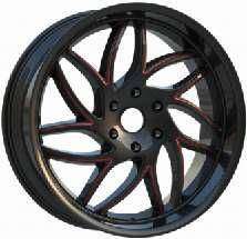 24x10.0 Inch Alloy Wheels 6 Holes Car Rim PCD 6x139.7, LL-2257241003U-TK49
