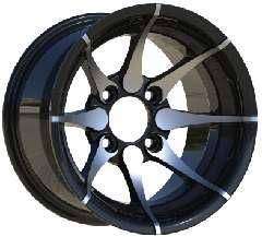 12x7.5 Inch Alloy Wheels 4 Holes Car Rim PCD 4x101.6, LL-2338127501M-NX11