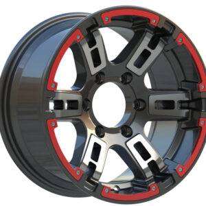 16x8.0 Inch Alloy Wheels 6 Holes Car Rim PCD 6x139.7, LL-2427168003M4-EF38