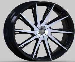 22x9.5 Inch Alloy Wheels 12 Holes Car Rim PCD 12x135/139.7, LL-733229514C-PE26