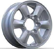 15x6.0 Inch Alloy Wheels 6 Holes Car Rim PCD 6x139.7, LL-8901560001S001S-OW67