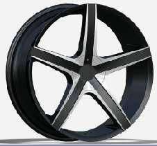 18x8.0 Inch Alloy Wheels 9 Holes Car Rim PCD 9x120, LL-907188014S-YQ40