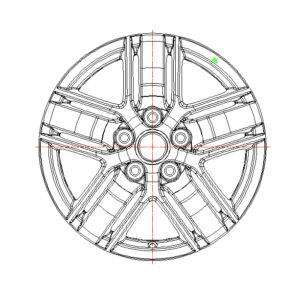 16x6.5 Inch Alloy Wheels 5 Holes Car Rim PCD 5x114.3, LL-G3027166501S-BM85