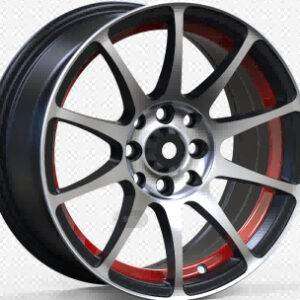 14x6.0 Inch Alloy Wheels 8 Holes Car Rim PCD 8x100/114.3, LL-GJ0048146004S-MQ16
