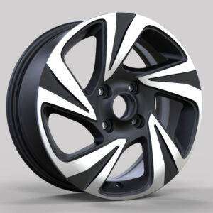 16x6.0 Inch Alloy Wheels 4 Holes Car Rim PCD 4x114.3, LL-QS118B166002M-NW88