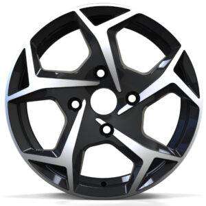 15x6.0 Inch Alloy Wheels 4 Holes Car Rim PCD 4x100, LL-QS178156018M-ZU16