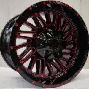 20x10.0 Inch Alloy Wheels 12 Holes Car Rim PCD 12x135/139.7, LL-QS249201010K-HA43