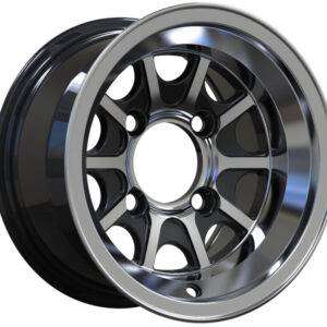 10x7.0 Inch Alloy Wheels 4 Holes Car Rim PCD 4x101.6, LL-QS351107001M-JN75