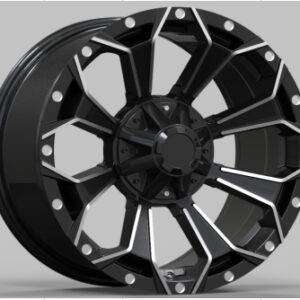 16x8.0 Inch Alloy Wheels 6 Holes Car Rim PCD 6x139.7, LL-YCT1024168001M-RI95