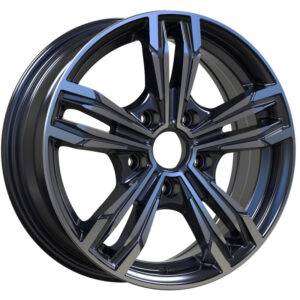15x6.0 Inch Alloy Wheels 5 Holes Car Rim PCD 5x114.3, LL-YQS094B156008M-TD79
