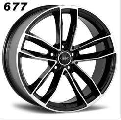 18x8.0 Inch Alloy Wheels 5 Holes Car Rim PCD 5x112, LR-677-2-SG81