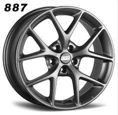 18x8.0 Inch Alloy Wheels 5 Holes Car Rim PCD 5x120, LR-887-4-DS22