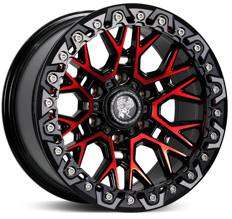 17x8.5 Inch Alloy Wheels 6 Holes Car Rim PCD 6x139.7, LR-B504BL-3-QR75