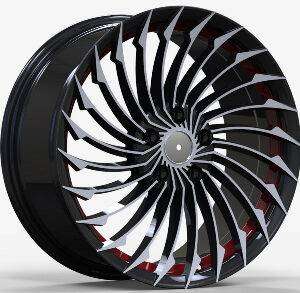 16x6.5 Inch Alloy Wheels 5 Holes Car Rim PCD 5x100, QZ-1419-26-TU3