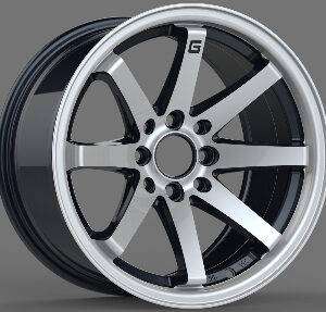 15x8.0 Inch Alloy Wheels 8 Holes Car Rim PCD 8x100/114.3, QZ-QC07-02-PK74