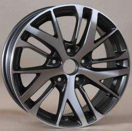 16x6.0 Inch Alloy Wheels 5 Holes Car Rim PCD 5x114.3, RF-6136-NI97