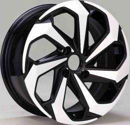 15x6.0 Inch Alloy Wheels 5 Holes Car Rim PCD 5x100, RF-RFW005-5-PK71