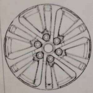 20x8.5 Inch Alloy Wheels 6 Holes Car Rim PCD 6x139.7, SAL-1115020320850103P7-YO45