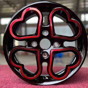 12x4.0 Inch Alloy Wheels 4 Holes Car Rim PCD 4x100, SAL-666400631240020304-LW86