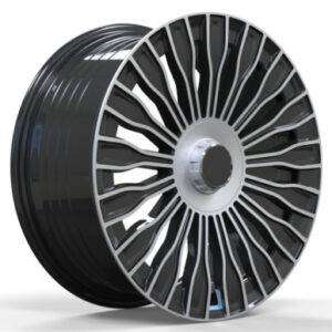 19x9.5 Inch Alloy Wheels 5 Holes Car Rim PCD 5x112, XY-YZ8009199502XMB-Flow-Form-UI74